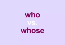 Difference between Whose and Who’s